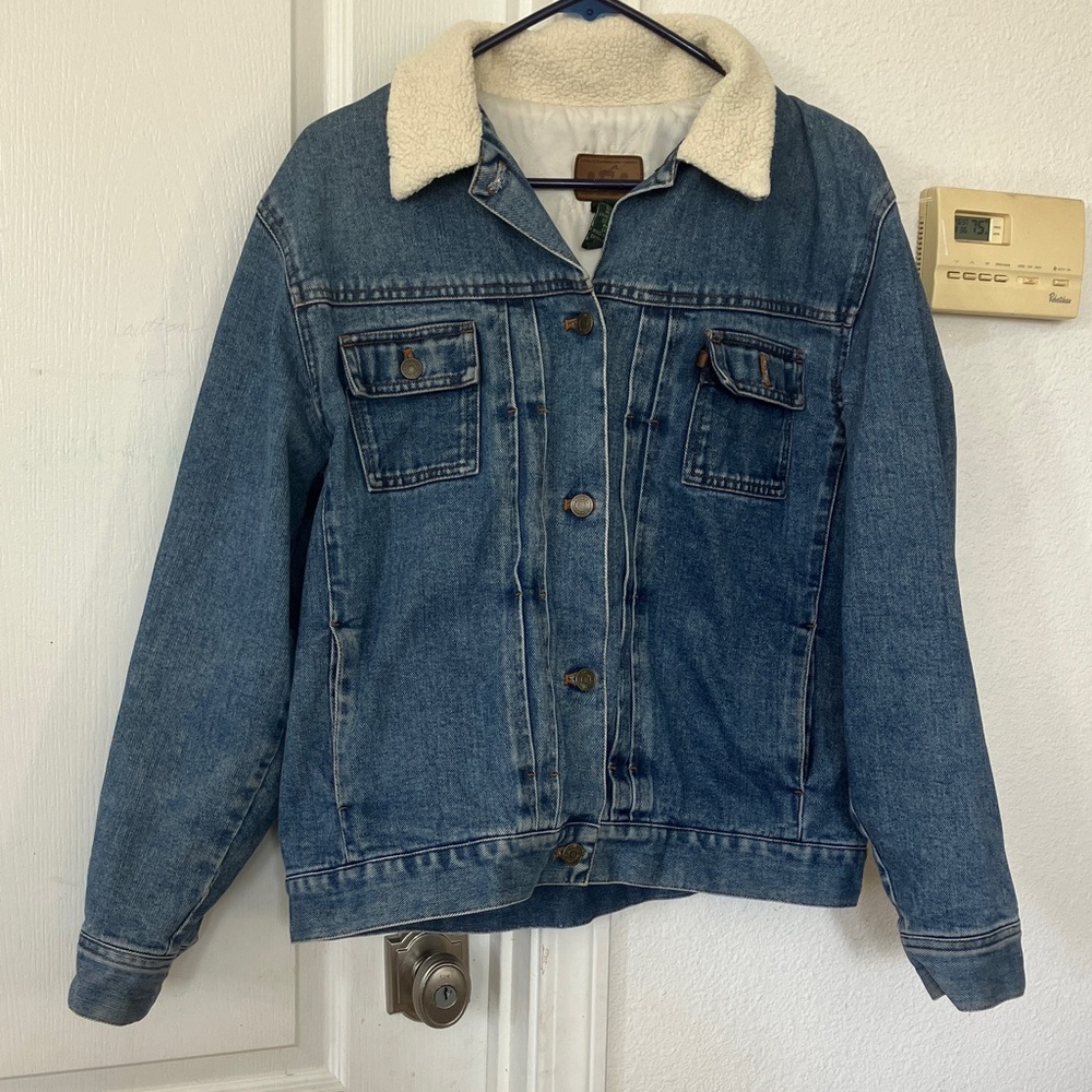 Ralph Lauren Equestrian Denim lined Jacket Cotton